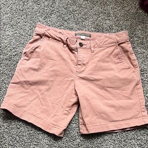Garnet Hill Blush Pink Chino Shorts